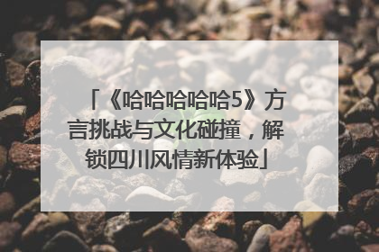 《哈哈哈哈哈5》方言挑战与文化碰撞，解锁四川风情新体验