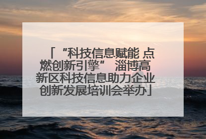 “科技信息赋能 点燃创新引擎” 淄博高新区科技信息助力企业创新发展培训会举办