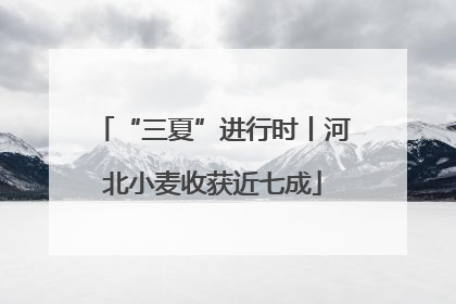 “三夏”进行时丨河北小麦收获近七成