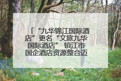“九华锦江国际酒店”更名“文旅九华国际酒店” 镇江市国企酒店资源整合迈出重要一步