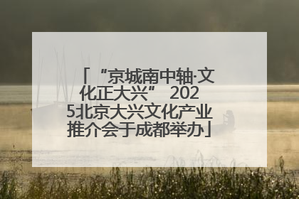 “京城南中轴·文化正大兴” 2025北京大兴文化产业推介会于成都举办