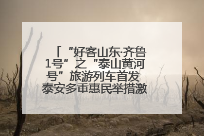 “好客山东·齐鲁1号”之“泰山黄河号”旅游列车首发 泰安多重惠民举措激活文旅消费新动能