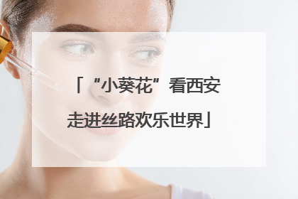 “小葵花”看西安走进丝路欢乐世界