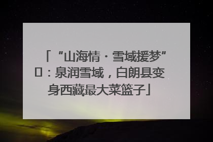 “山海情・雪域援梦”⑪：泉润雪域，白朗县变身西藏最大菜篮子