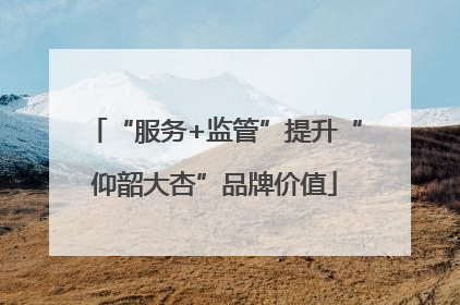 “服务+监管”提升“仰韶大杏”品牌价值