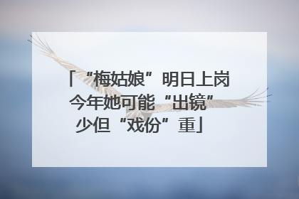 “梅姑娘”明日上岗 今年她可能“出镜”少但“戏份”重
