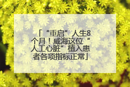 “重启”人生8个月！威海这位“人工心脏”植入患者各项指标正常