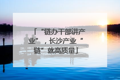 “链办干部讲产业”，长沙产业“链”就高质量