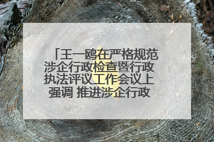 王一鸥在严格规范涉企行政检查暨行政执法评议工作会议上强调 推进涉企行政检查质效大幅提升