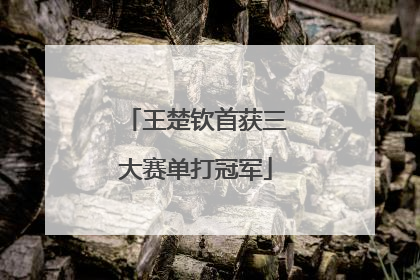 王楚钦首获三大赛单打冠军