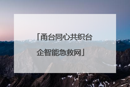 甬台同心共织台企智能急救网