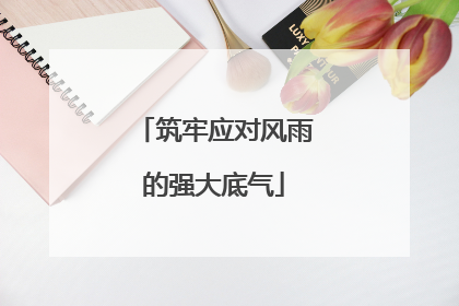 筑牢应对风雨的强大底气