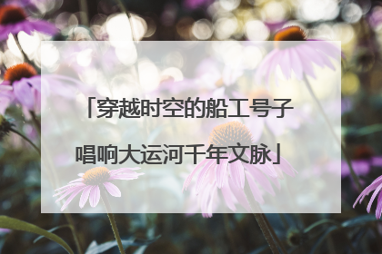 穿越时空的船工号子唱响大运河千年文脉