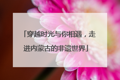 穿越时光与你相遇，走进内蒙古的非遗世界