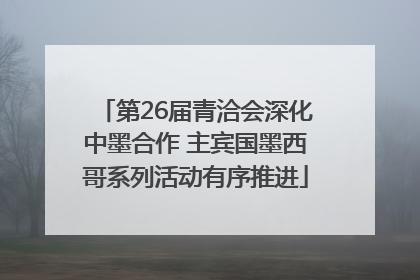 第26届青洽会深化中墨合作 主宾国墨西哥系列活动有序推进