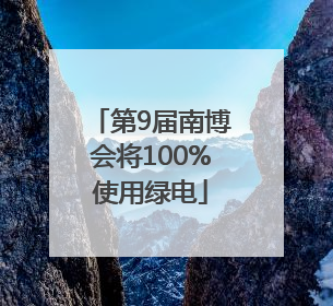 第9届南博会将100%使用绿电