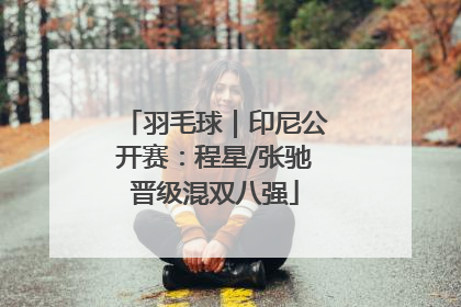 羽毛球｜印尼公开赛：程星/张驰晋级混双八强