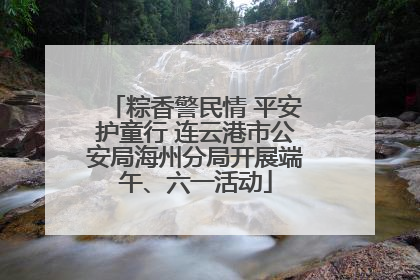 粽香警民情 平安护童行 连云港市公安局海州分局开展端午、六一活动