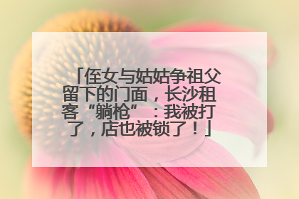 侄女与姑姑争祖父留下的门面，长沙租客“躺枪”：我被打了，店也被锁了！