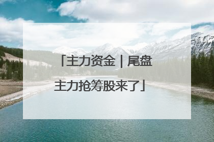 主力资金｜尾盘主力抢筹股来了