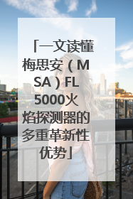 一文读懂梅思安（MSA）FL5000火焰探测器的多重革新性优势