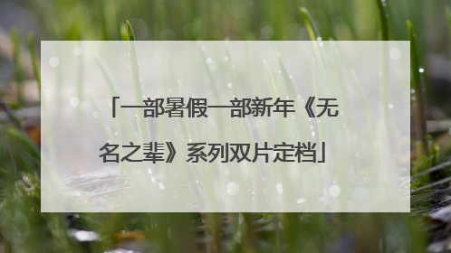 一部暑假一部新年《无名之辈》系列双片定档