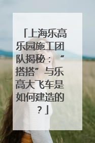 上海乐高乐园施工团队揭秘：“搭搭”与乐高大飞车是如何建造的？