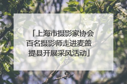 上海市摄影家协会百名摄影师走进麦盖提县开展采风活动