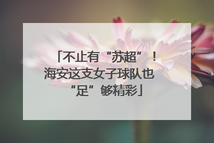 不止有“苏超”！海安这支女子球队也“足”够精彩