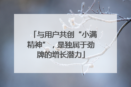 与用户共创“小满精神”，是独属于劲牌的增长潜力