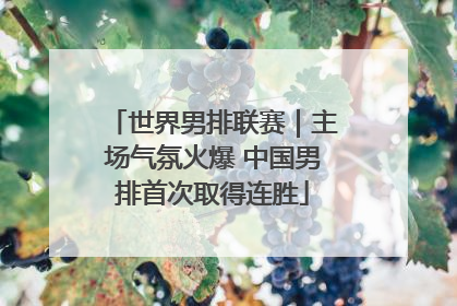 世界男排联赛｜主场气氛火爆 中国男排首次取得连胜