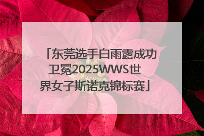 东莞选手白雨露成功卫冕2025WWS世界女子斯诺克锦标赛