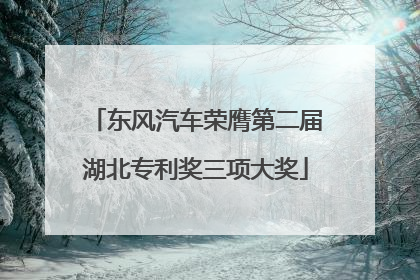 东风汽车荣膺第二届湖北专利奖三项大奖
