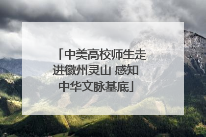 中美高校师生走进徽州灵山 感知中华文脉基底