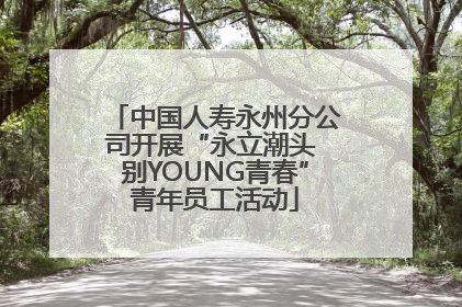 中国人寿永州分公司开展“永立潮头 别YOUNG青春”青年员工活动