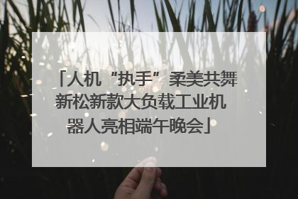 人机“执手”柔美共舞 新松新款大负载工业机器人亮相端午晚会