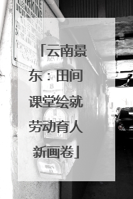 云南景东：田间课堂绘就劳动育人新画卷