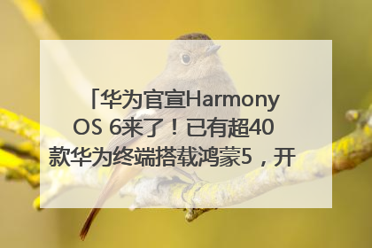 华为官宣HarmonyOS 6来了！已有超40款华为终端搭载鸿蒙5，开发者突破800万
