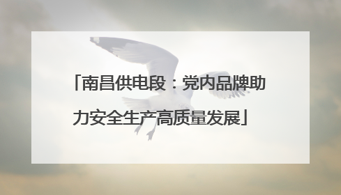 南昌供电段：党内品牌助力安全生产高质量发展