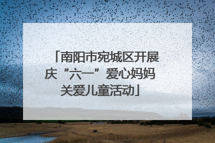 南阳市宛城区开展庆“六一”爱心妈妈关爱儿童活动