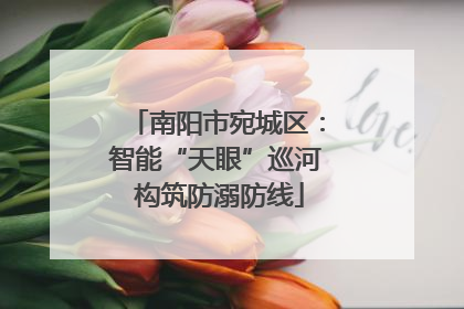南阳市宛城区：智能“天眼”巡河 构筑防溺防线