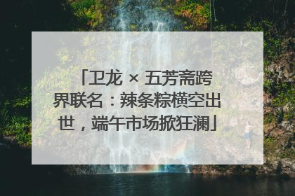 卫龙 × 五芳斋跨界联名：辣条粽横空出世，端午市场掀狂澜