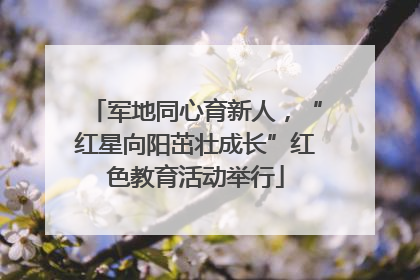 军地同心育新人，“红星向阳茁壮成长”红色教育活动举行