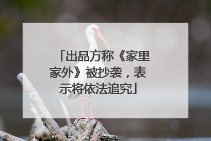 出品方称《家里家外》被抄袭，表示将依法追究