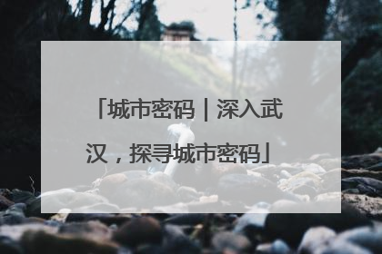 城市密码｜深入武汉，探寻城市密码