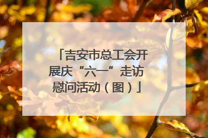 吉安市总工会开展庆“六一”走访慰问活动（图）