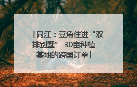 同江：豆角住进“双排别墅” 30亩种植基地的跨国订单