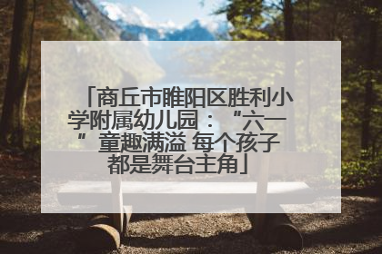 商丘市睢阳区胜利小学附属幼儿园：“六一”童趣满溢 每个孩子都是舞台主角