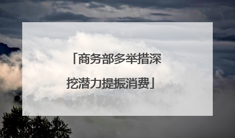 商务部多举措深挖潜力提振消费