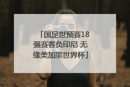 国足世预赛18强赛客负印尼 无缘美加墨世界杯